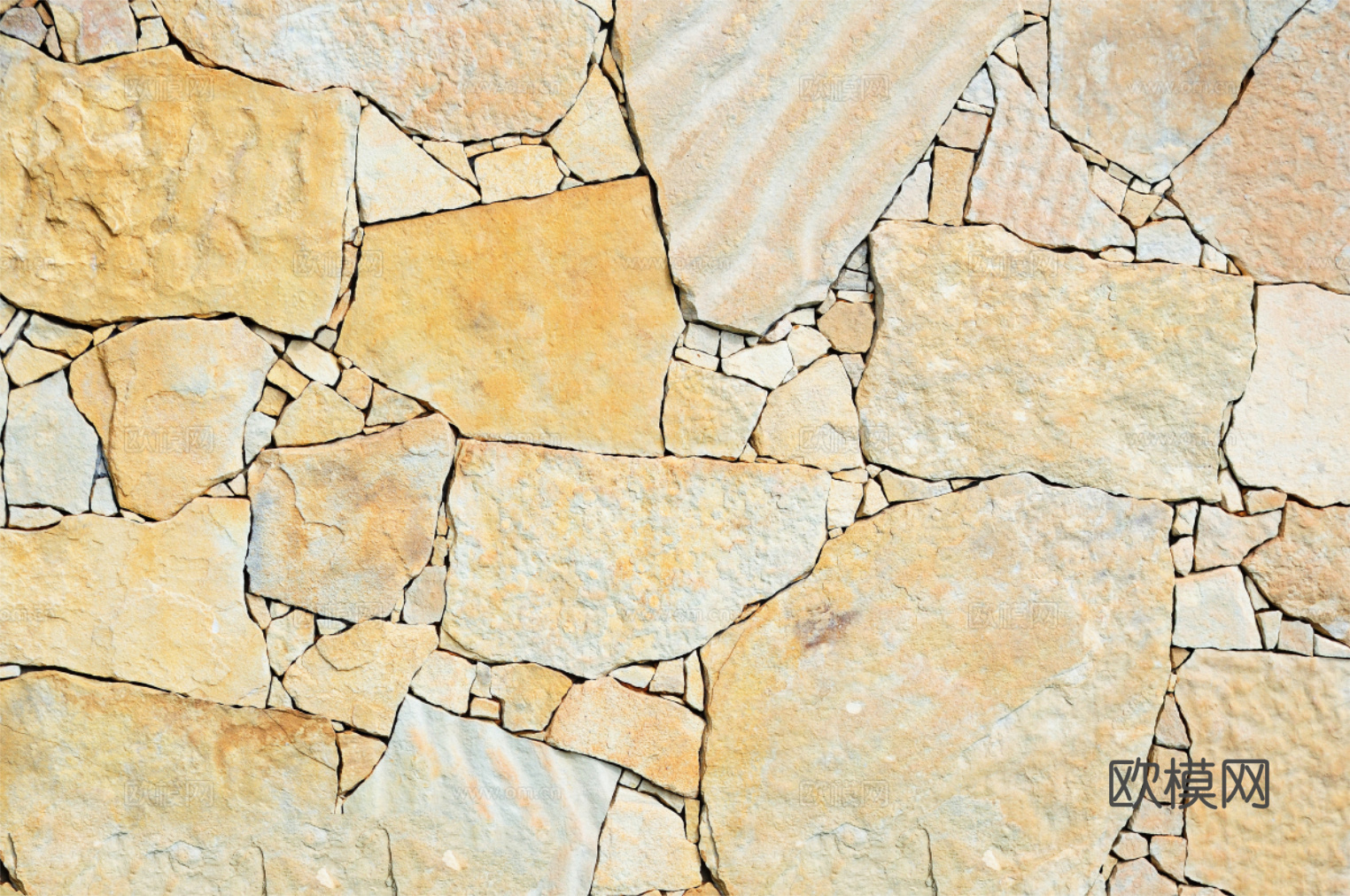 不规则多边形干垒石，自然毛石肌理115下载