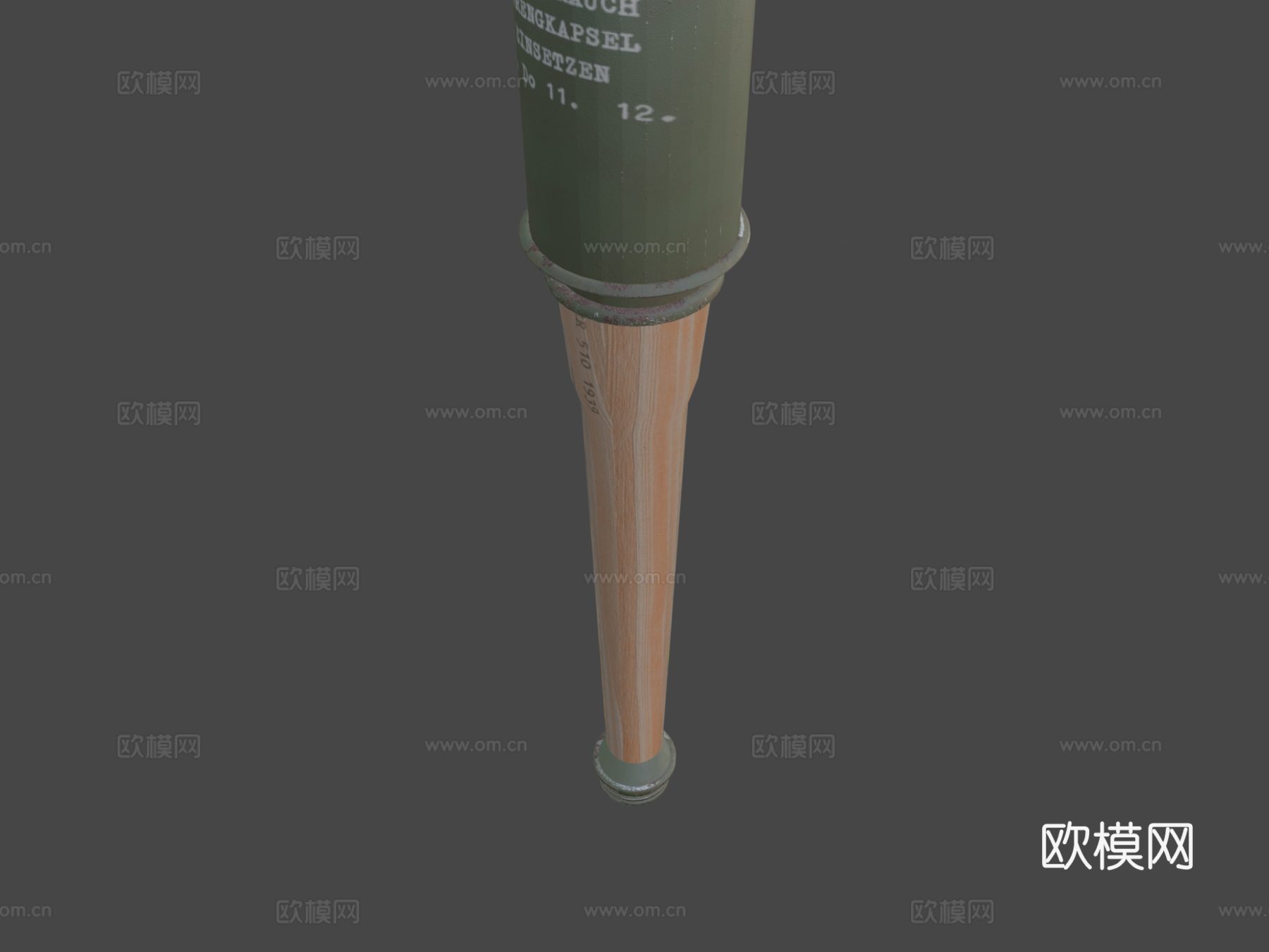 柄式手榴弹3d模型下载（渲染图5）