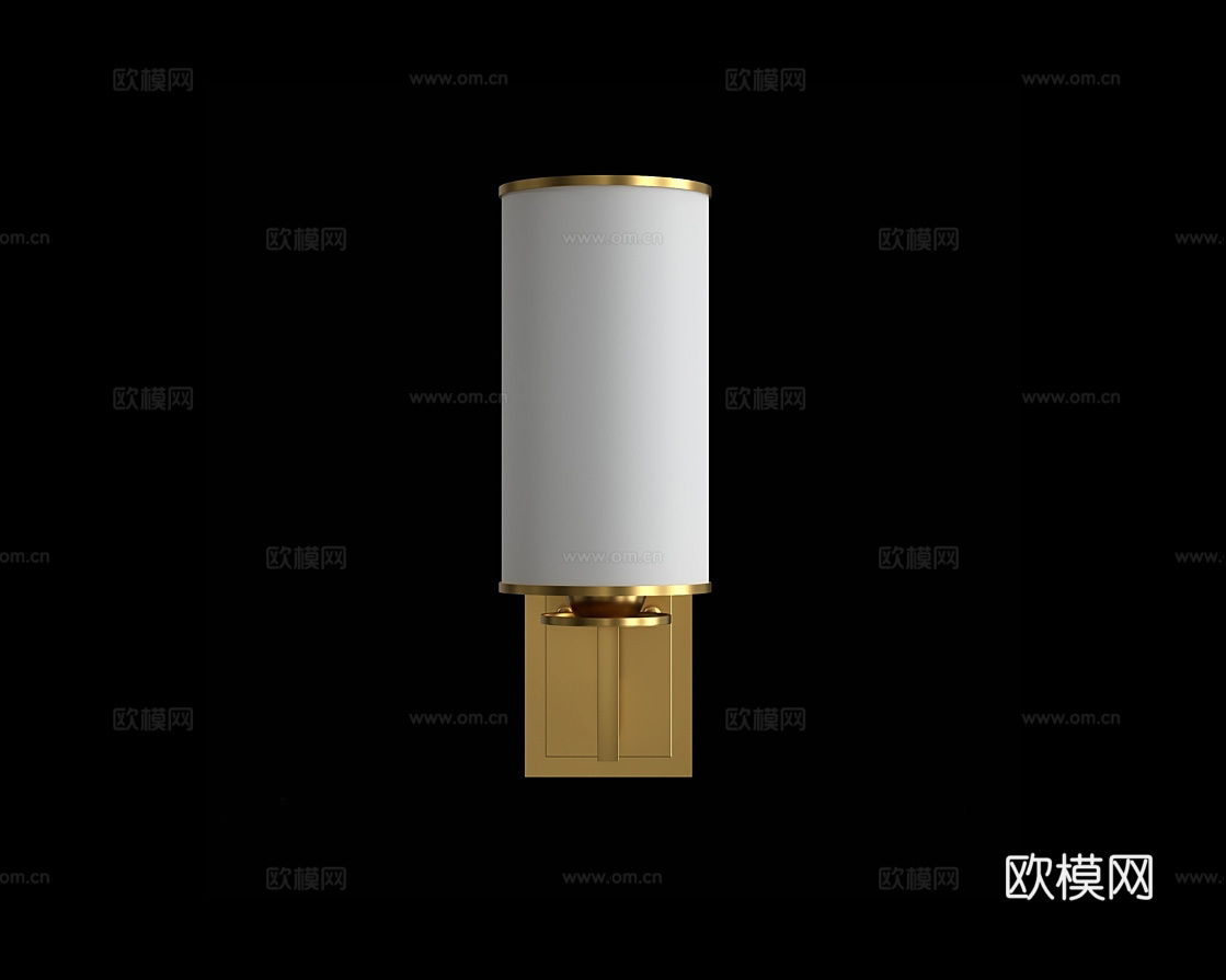 Cloyd 轻奢壁灯3d模型下载（渲染图2）