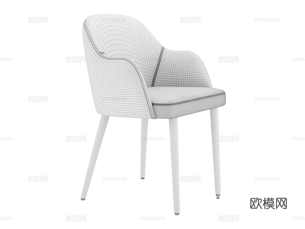 MEBELFORM 绿色餐椅3d模型下载（渲染图3）