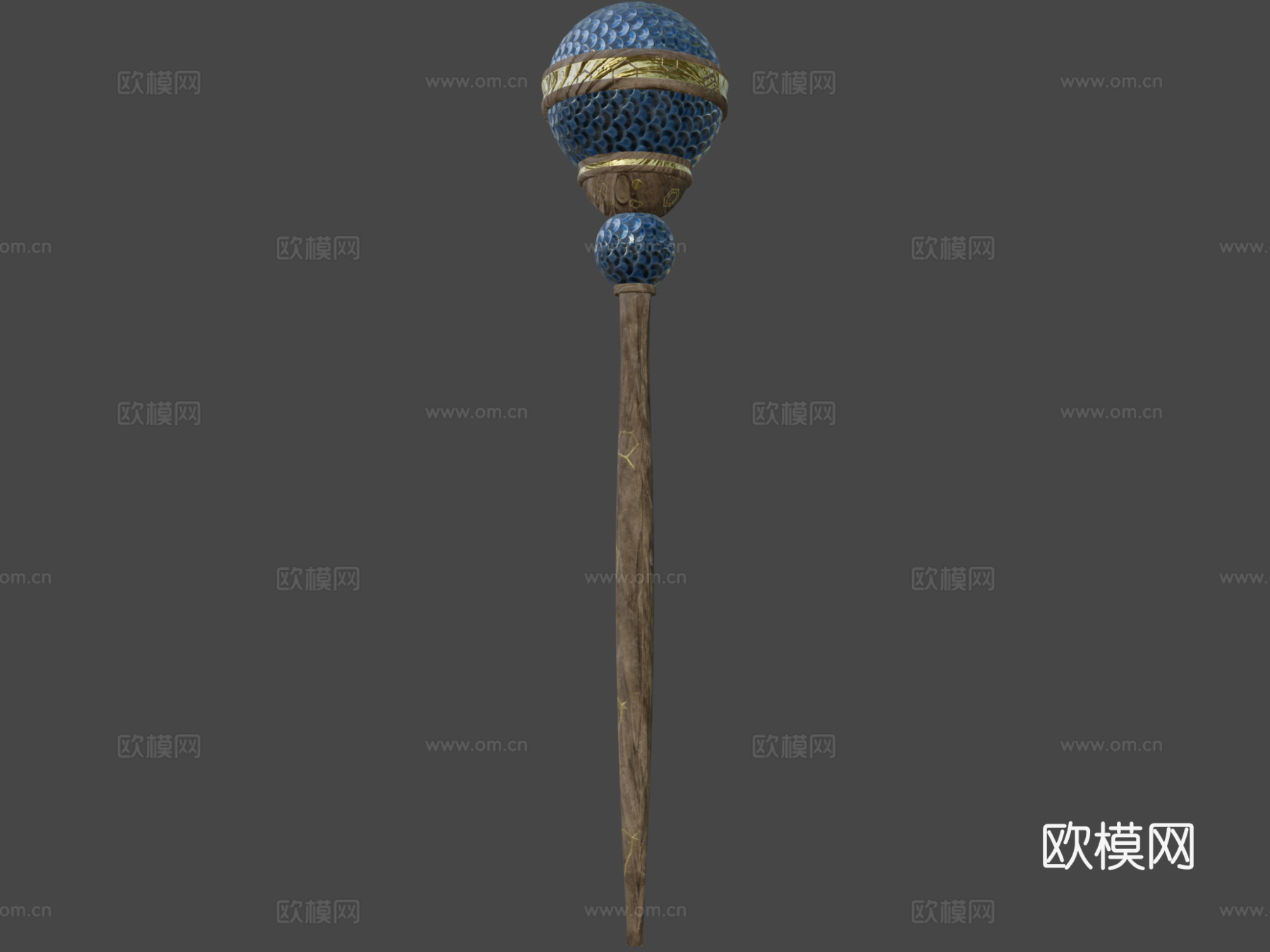 法师法杖3d模型下载（渲染图8）