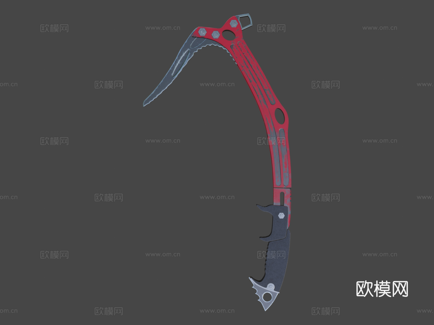 冰斧3d模型下载（渲染图8）