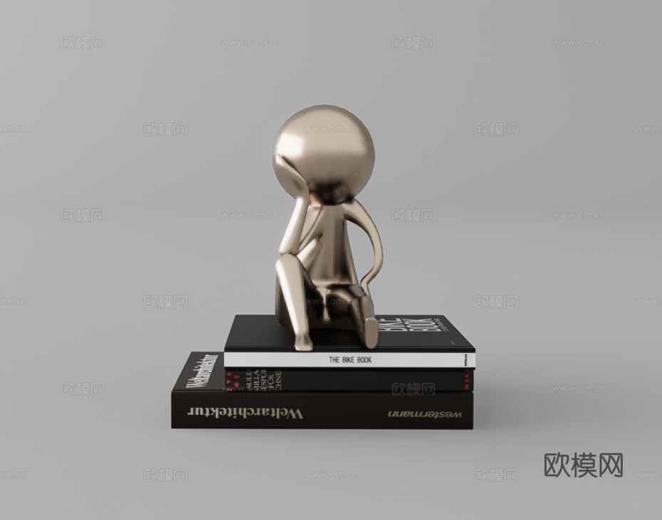 摆件组合su模型