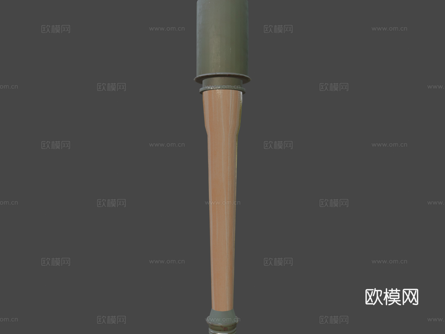 柄式手榴弹3d模型下载（渲染图6）