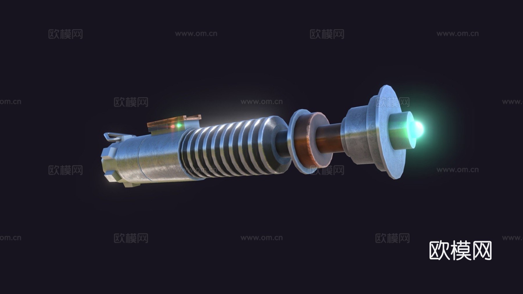 卢克光剑柄3d模型下载（渲染图1）