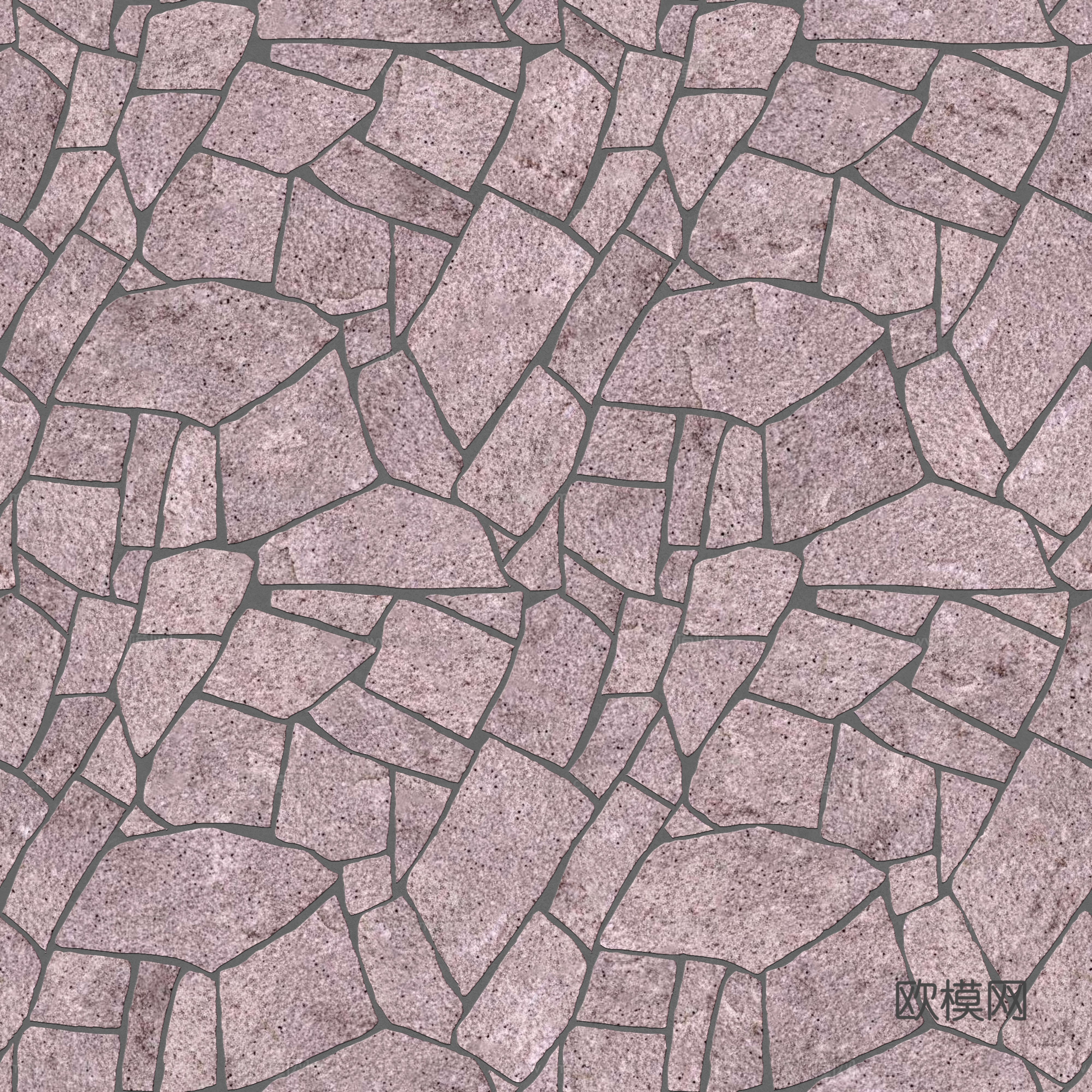 红色砂岩毛石-多边形毛石-破冰纹毛石28