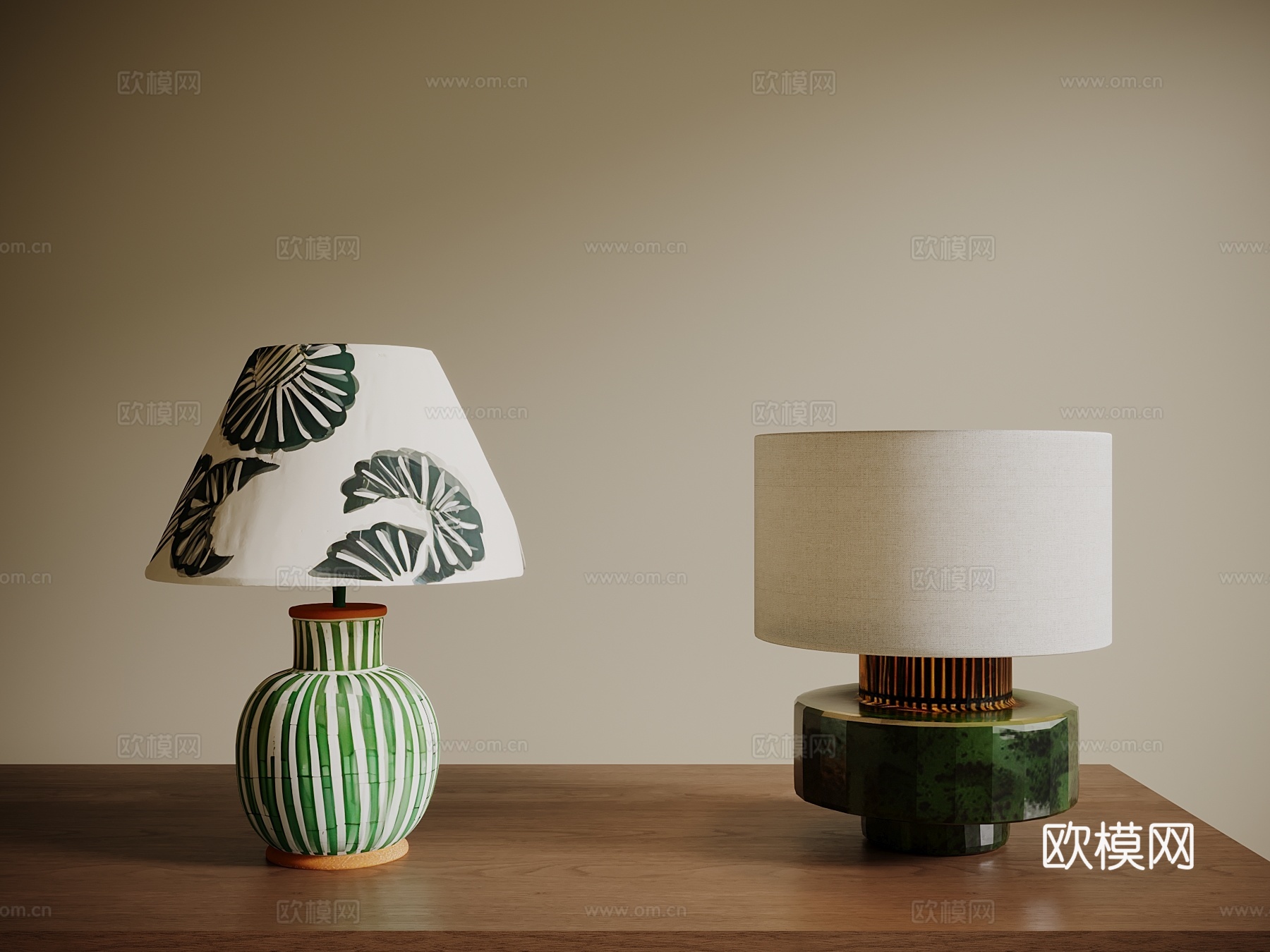 法式台灯su模型