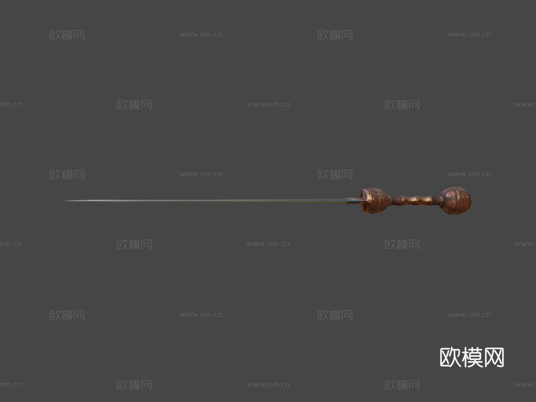 希腊风格短剑3d模型下载（渲染图5）
