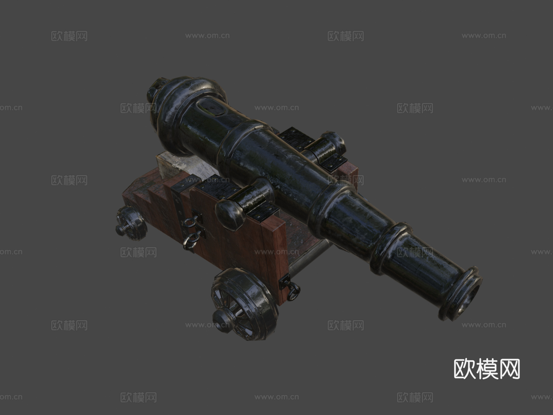 海军炮3d模型下载（渲染图7）