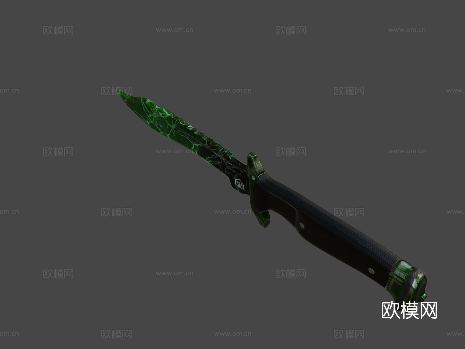 翡翠博伊刀3d模型下载（渲染图7）