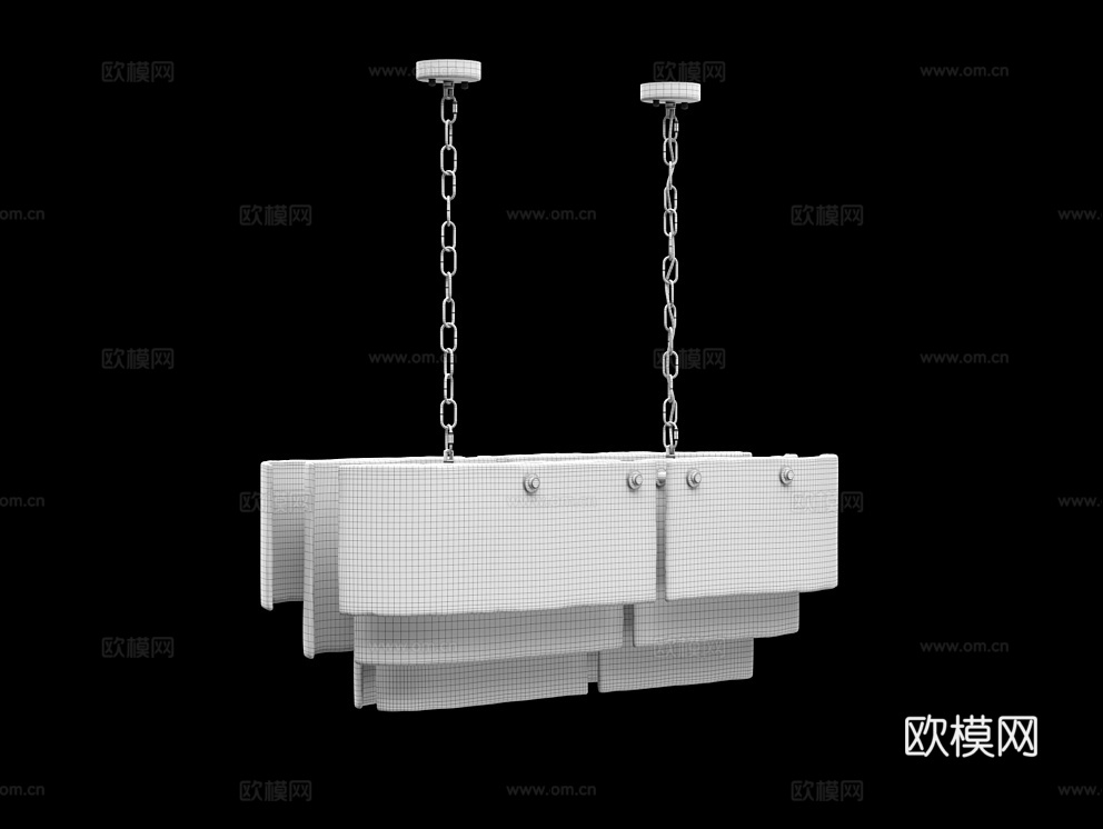 Cloyd 奢华吊灯3d模型下载（渲染图4）
