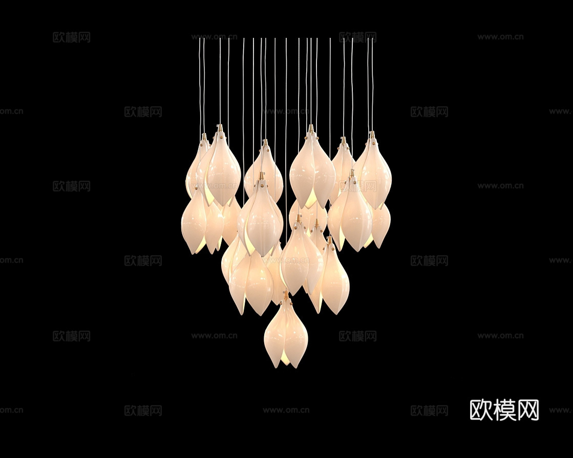 Cloyd  装饰吸顶灯3d模型下载（渲染图3）