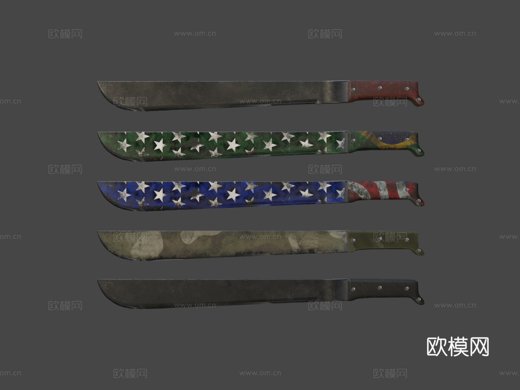 砍刀3d模型下载（渲染图7）