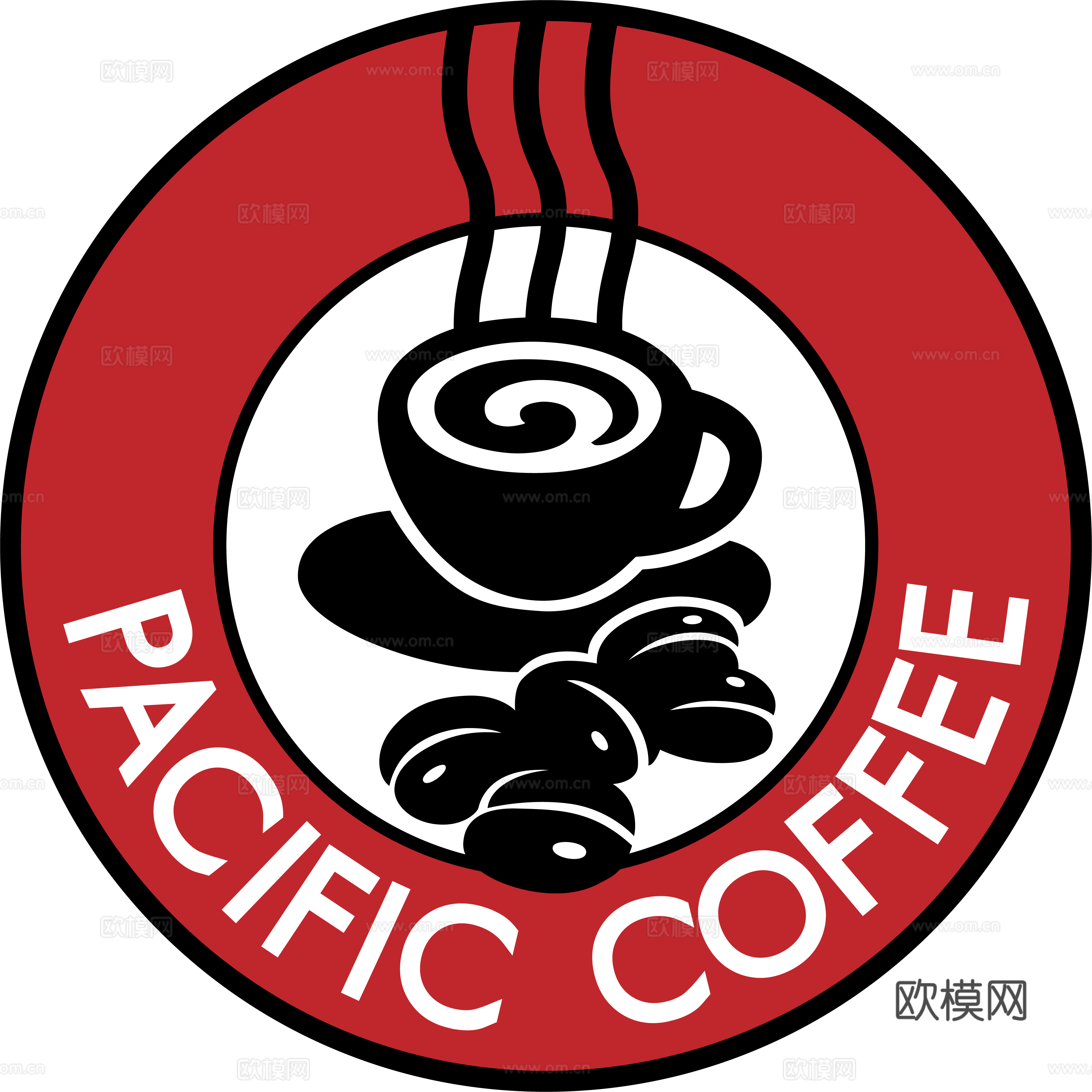 太平洋咖啡，咖啡店logo，商标logo26
