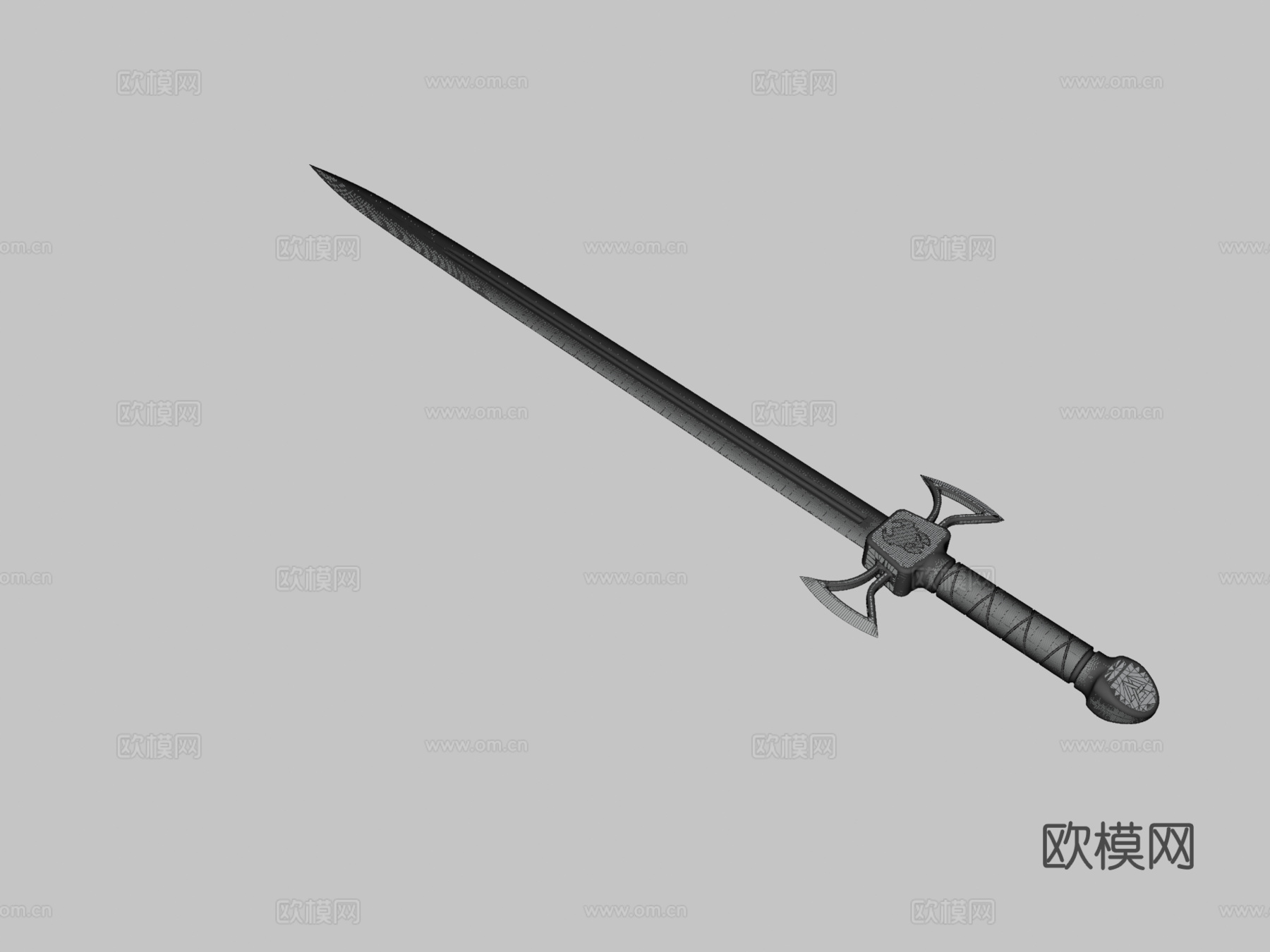 维京剑3d模型下载（渲染图3）