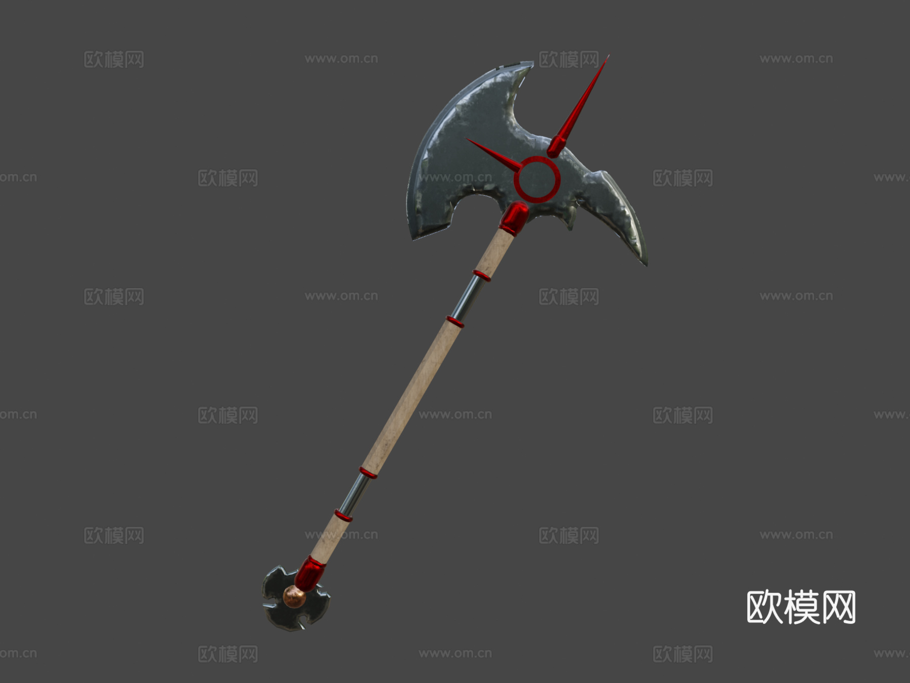 斧头3d模型下载（渲染图5）