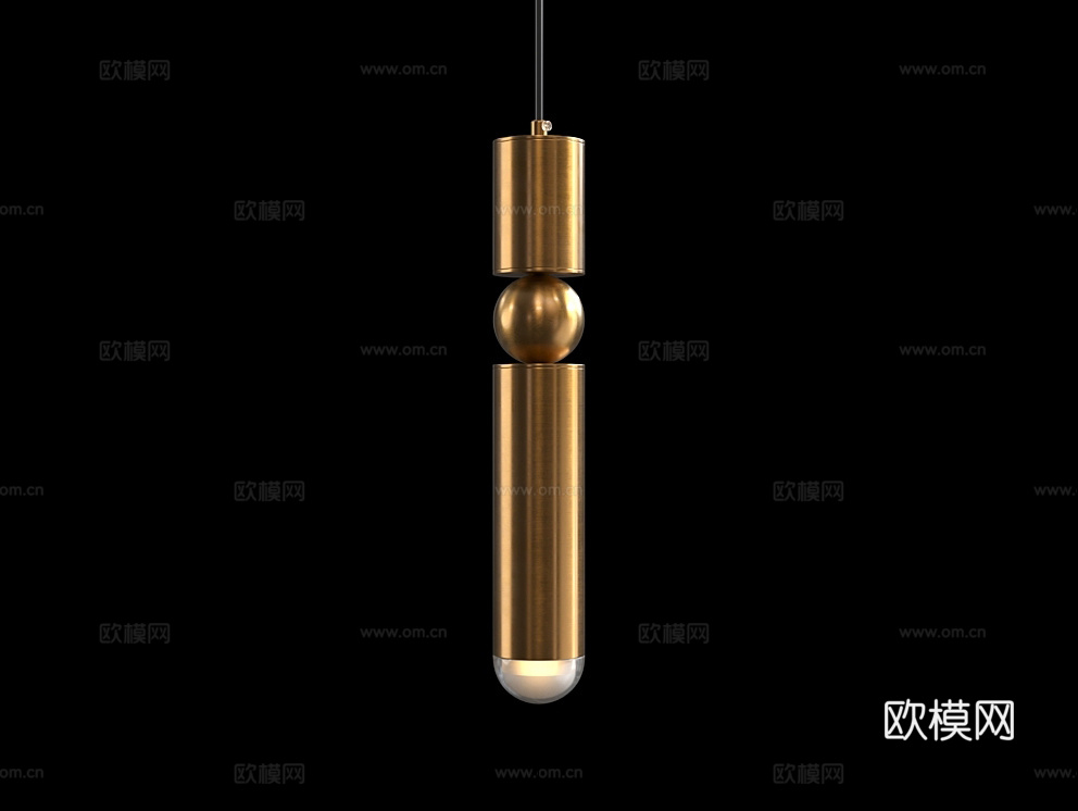 Cloyd 奢华小吊灯3d模型下载（渲染图2）