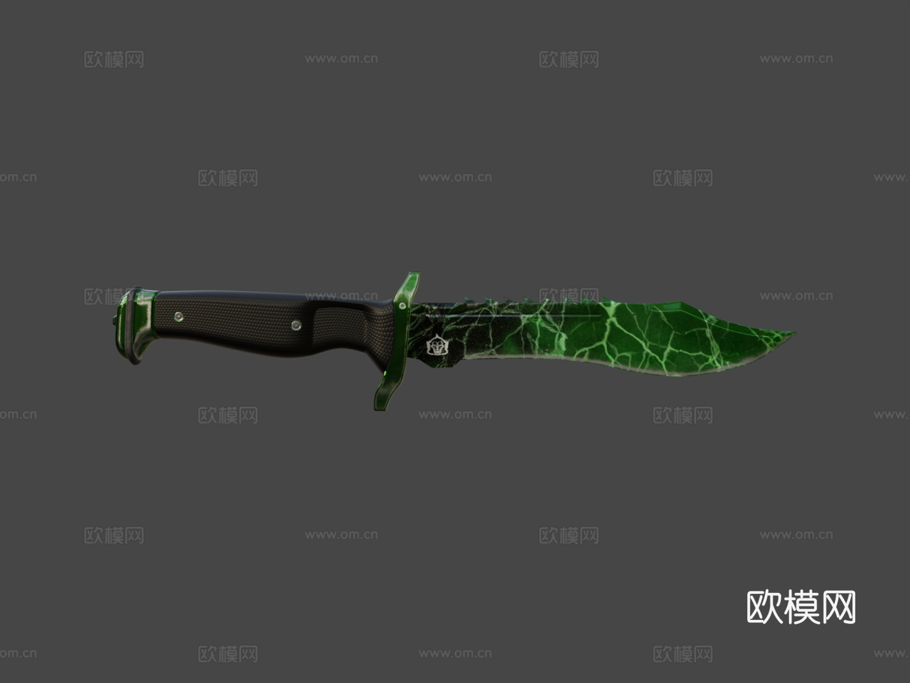 翡翠博伊刀3d模型下载（渲染图5）