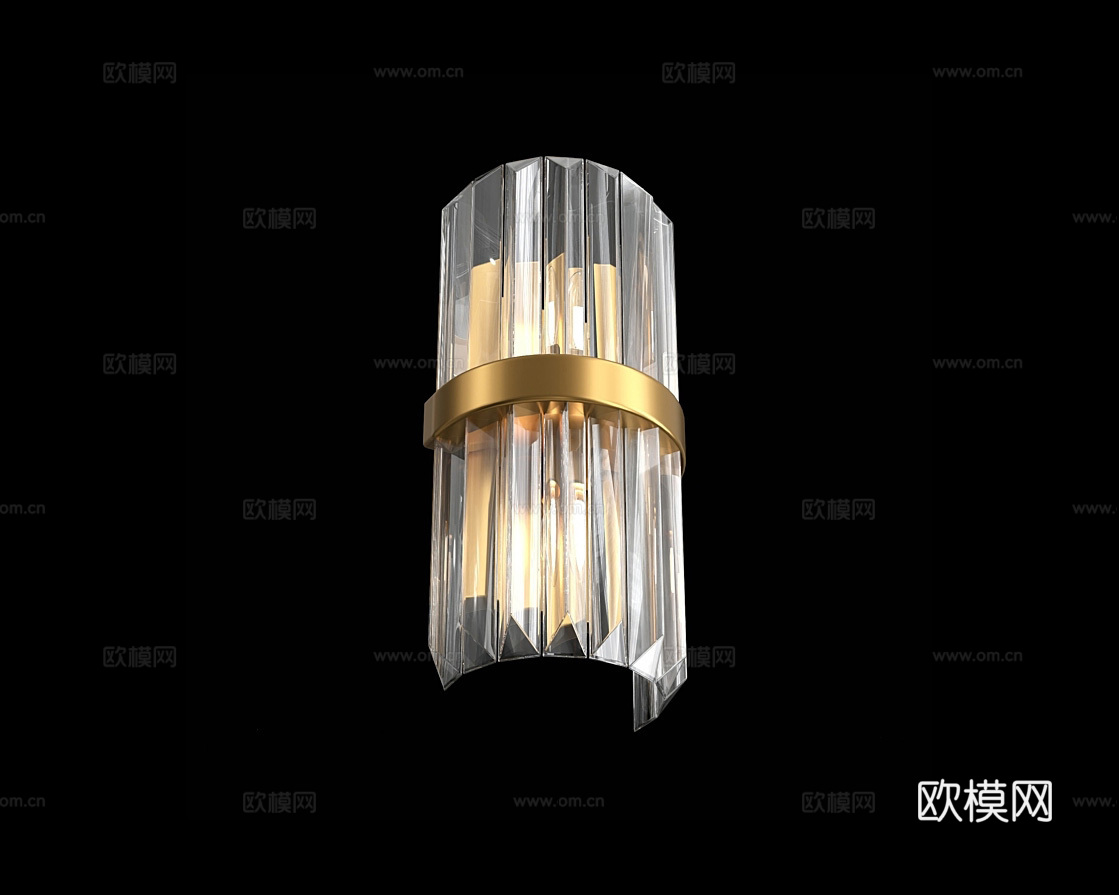 Cloyd 轻奢壁灯3d模型下载（渲染图3）