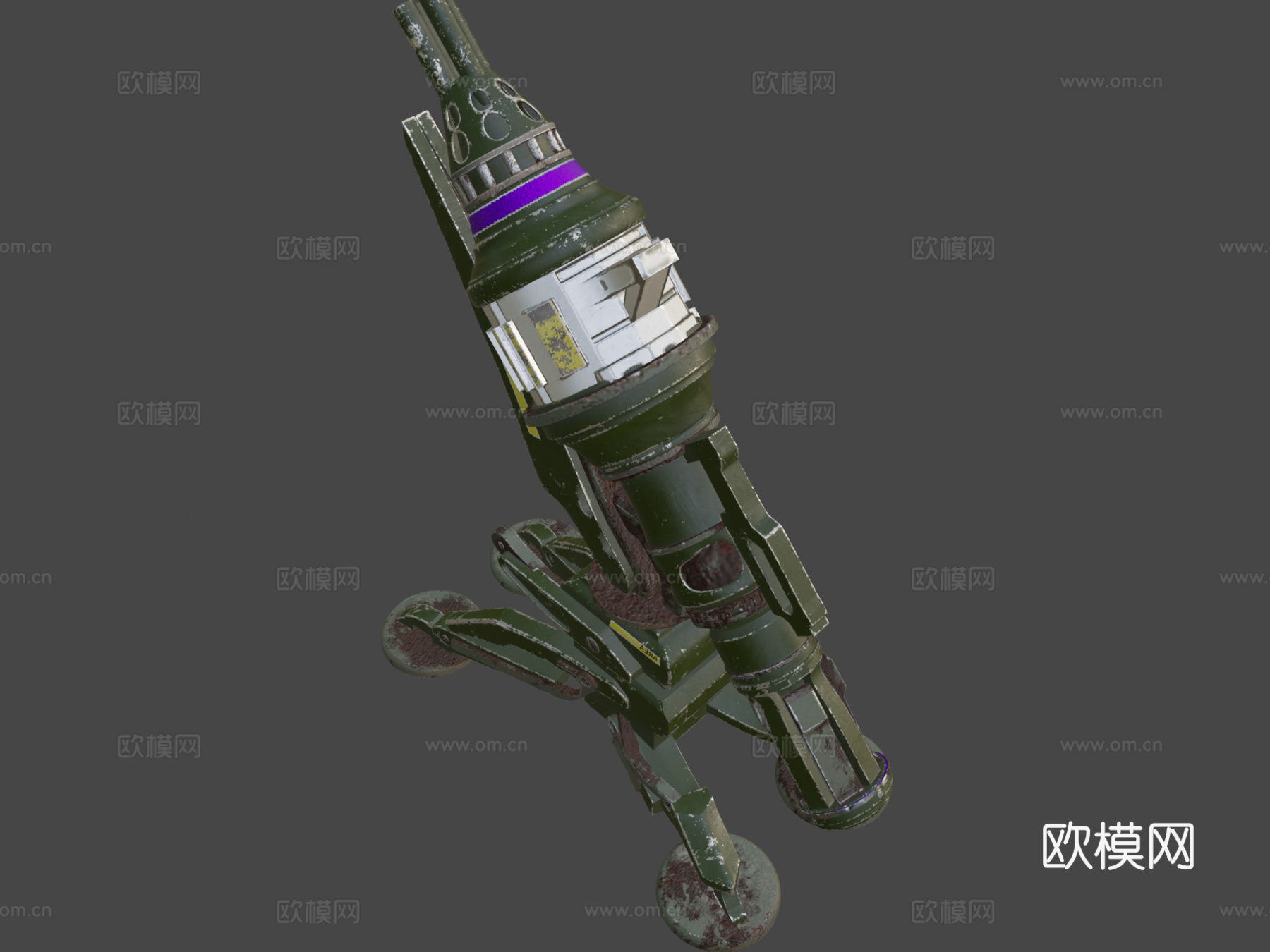 炮塔3d模型下载（渲染图8）