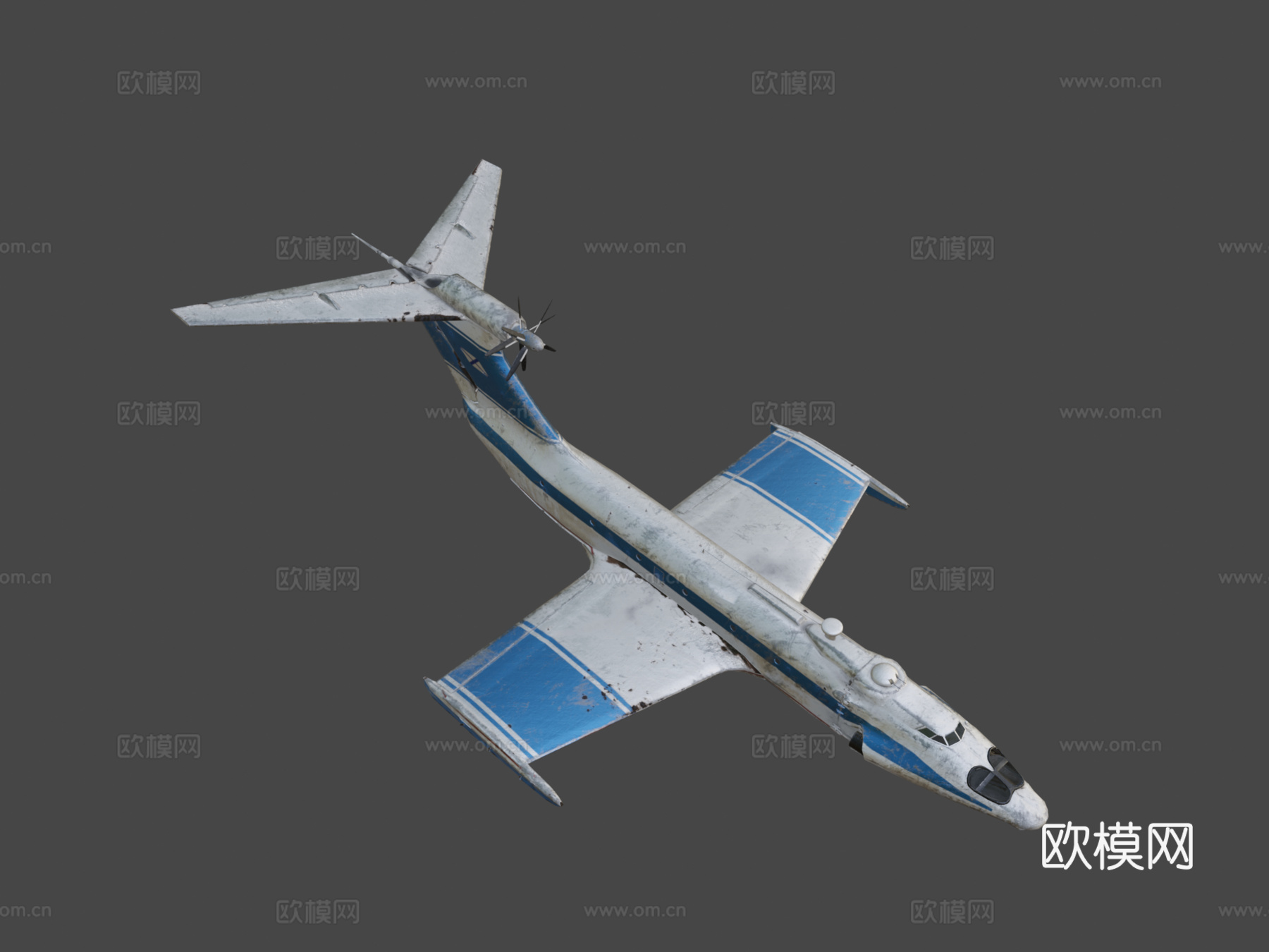 地效飞行器A90雏鹰3d模型下载（渲染图6）