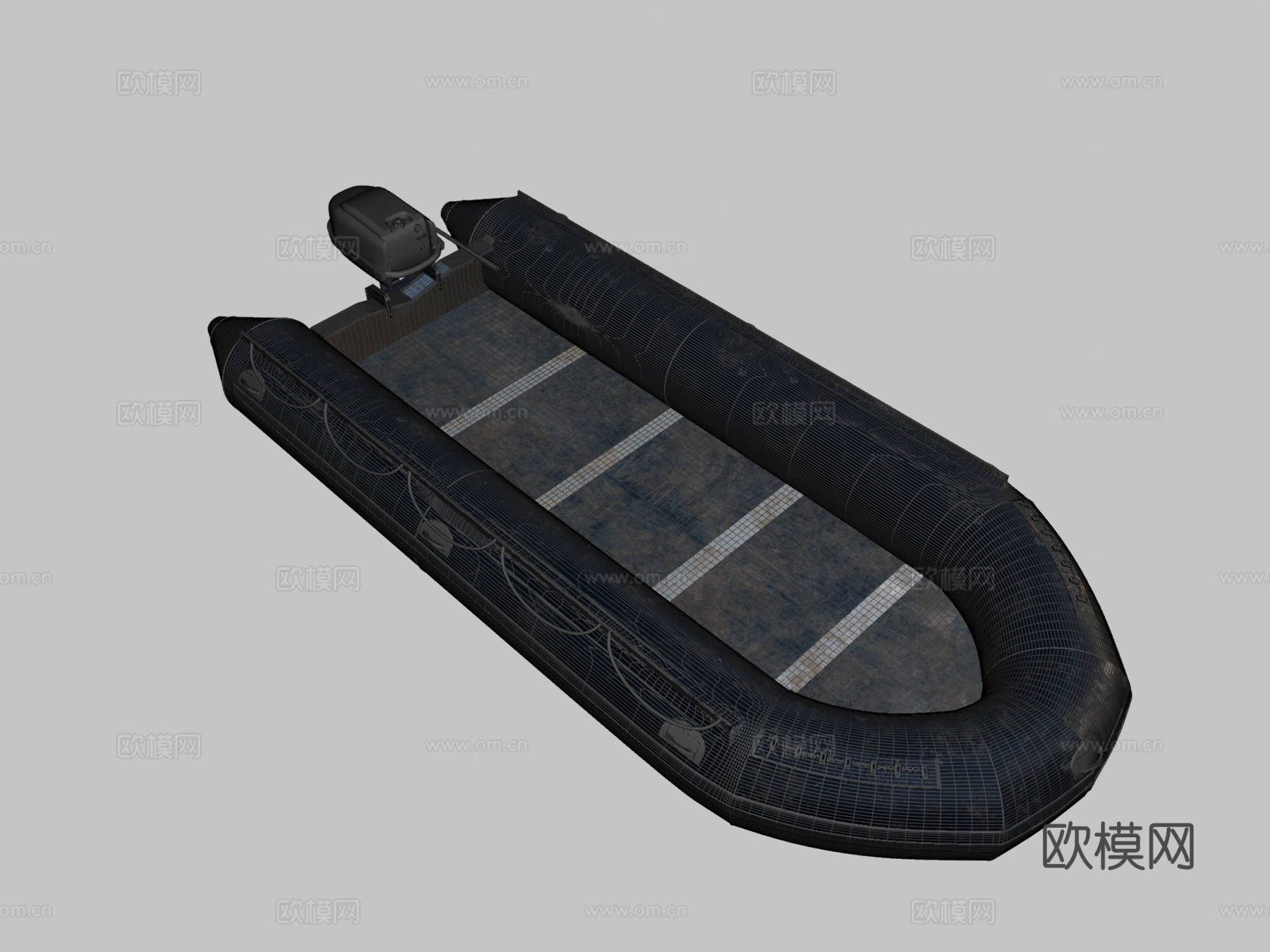突击艇3d模型下载（渲染图2）