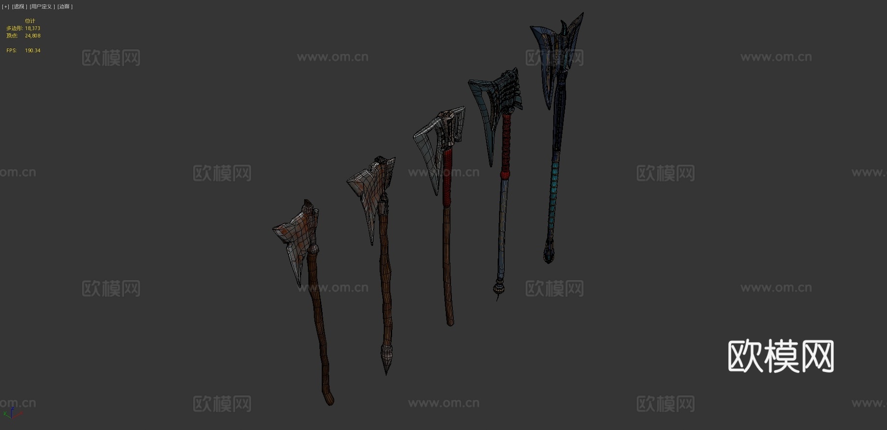 死亡猎人巨斧3d模型下载（渲染图4）