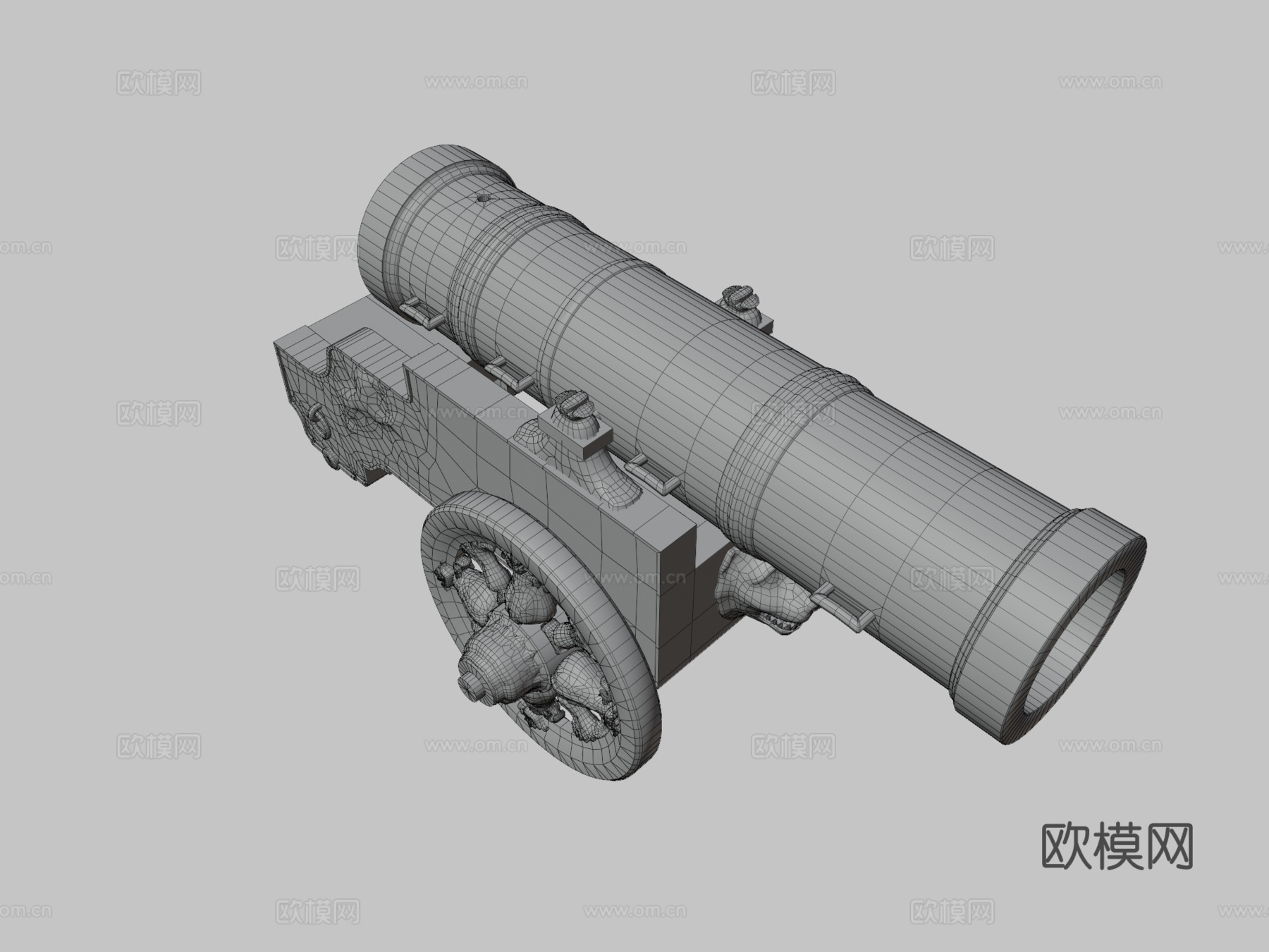 沙皇炮3d模型下载（渲染图3）
