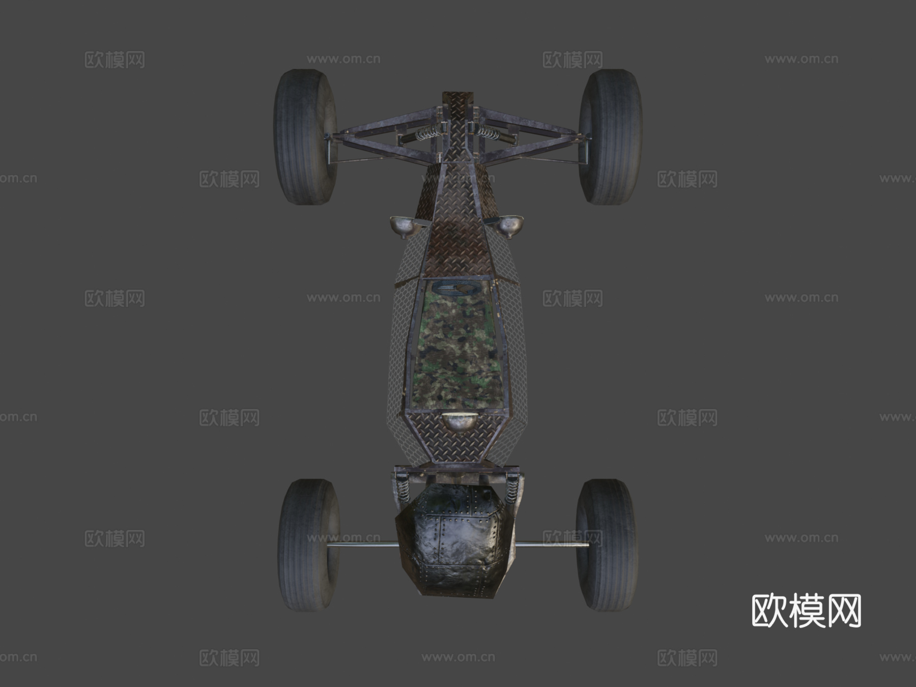 后末日越野车3d模型下载（渲染图8）