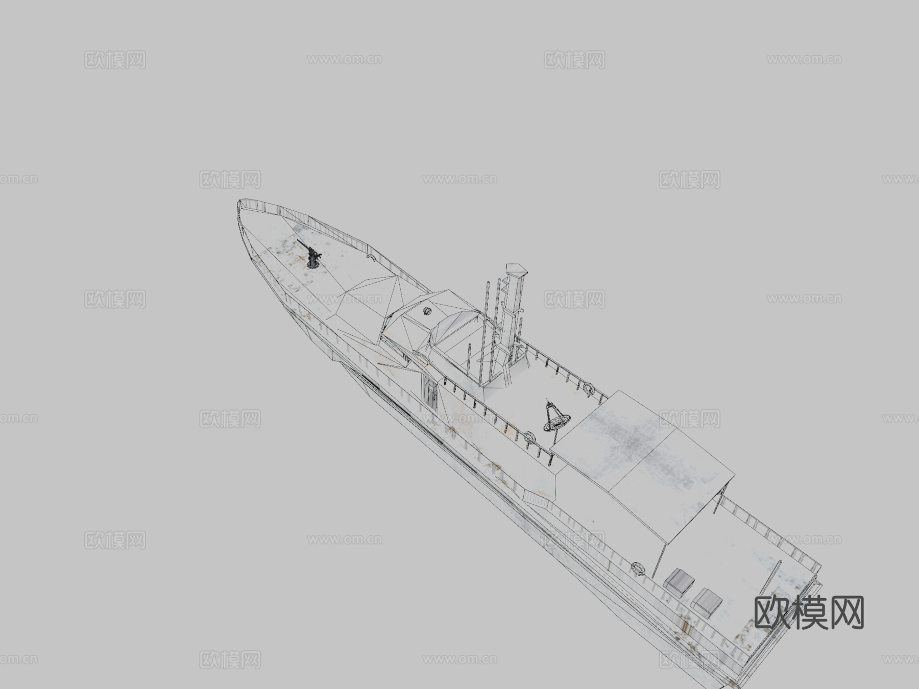 WELANG船3d模型下载（渲染图2）