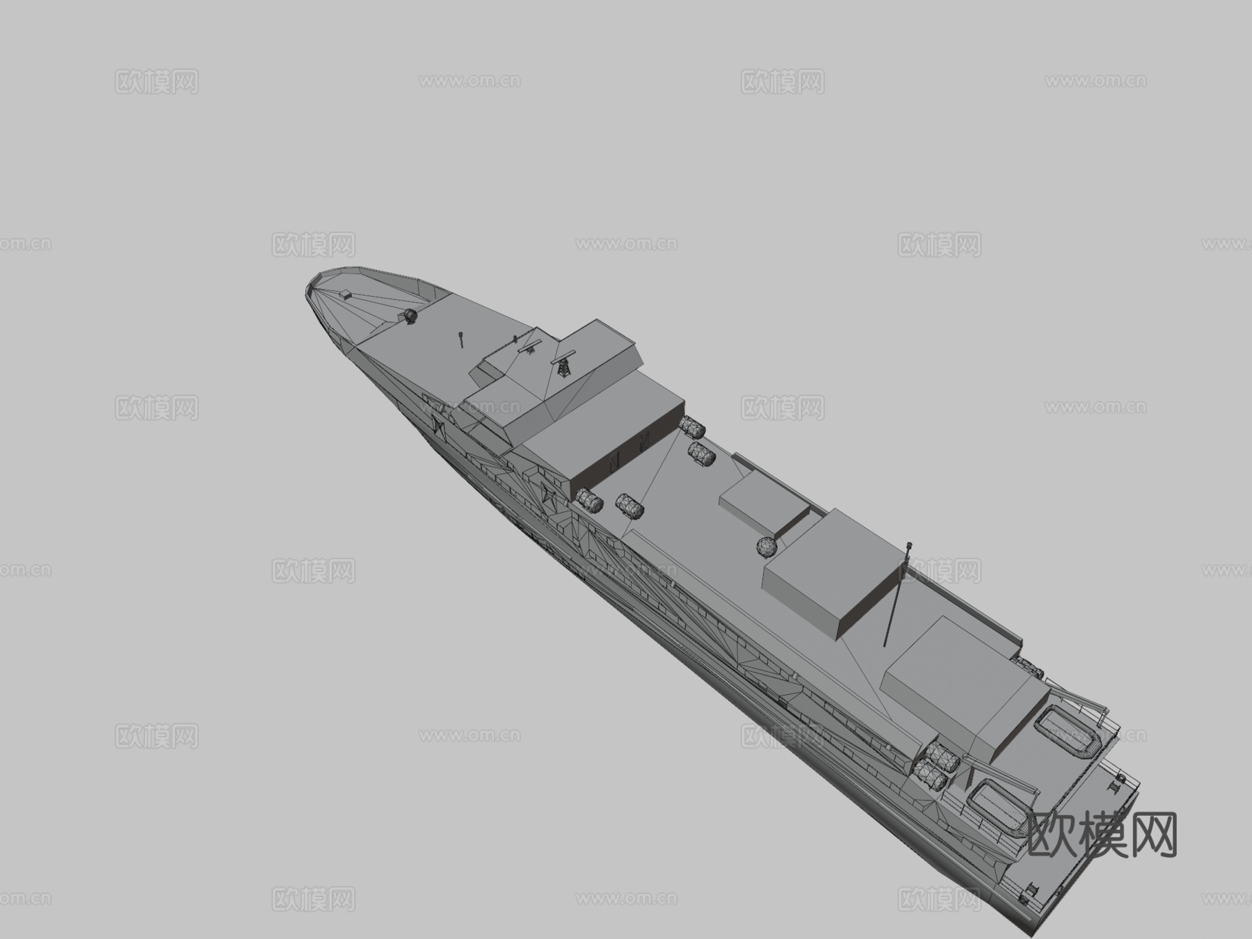 卡朗特科克号船3d模型下载（渲染图3）
