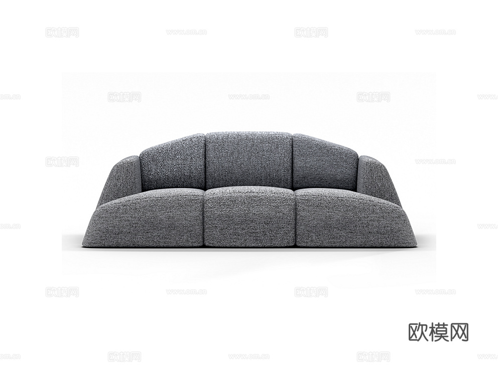 Siori 三人沙发3d模型下载（渲染图1）