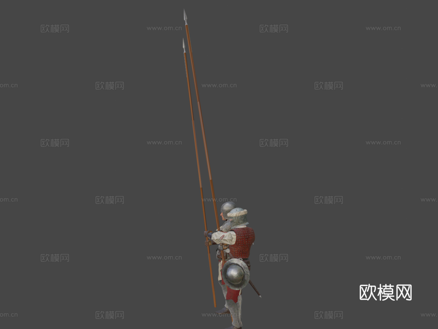 意大利专业长矛升级版3d模型下载（渲染图5）