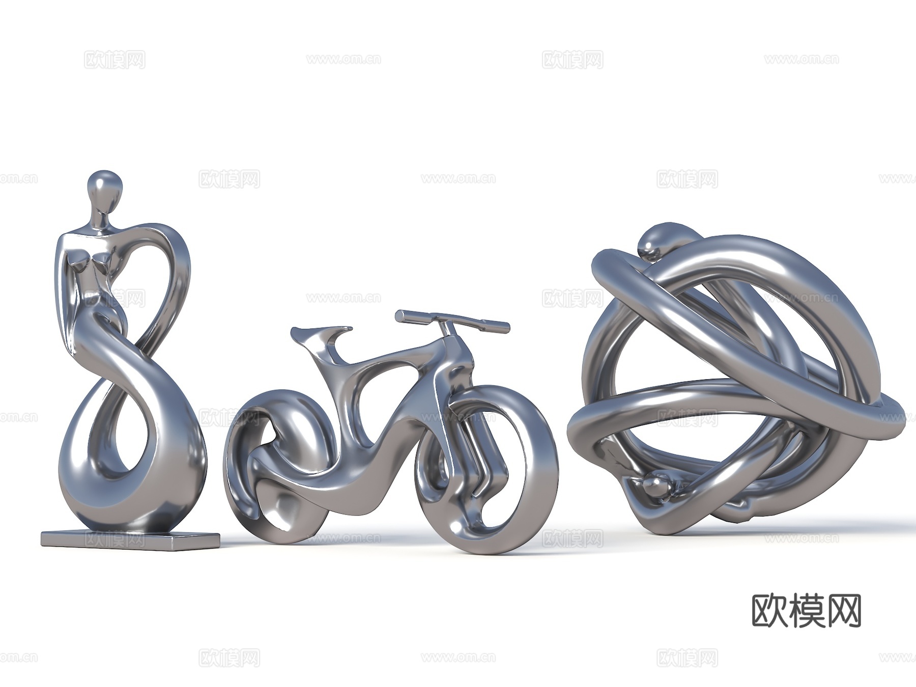 现代雕塑 景观雕塑 不锈钢雕塑  雕塑摆件 金属雕塑摆件 雕su模型