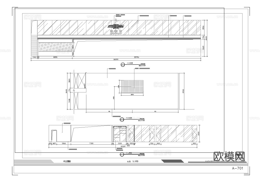 雪佛兰汽车服务中心 最新全套施工图合集cad施工图