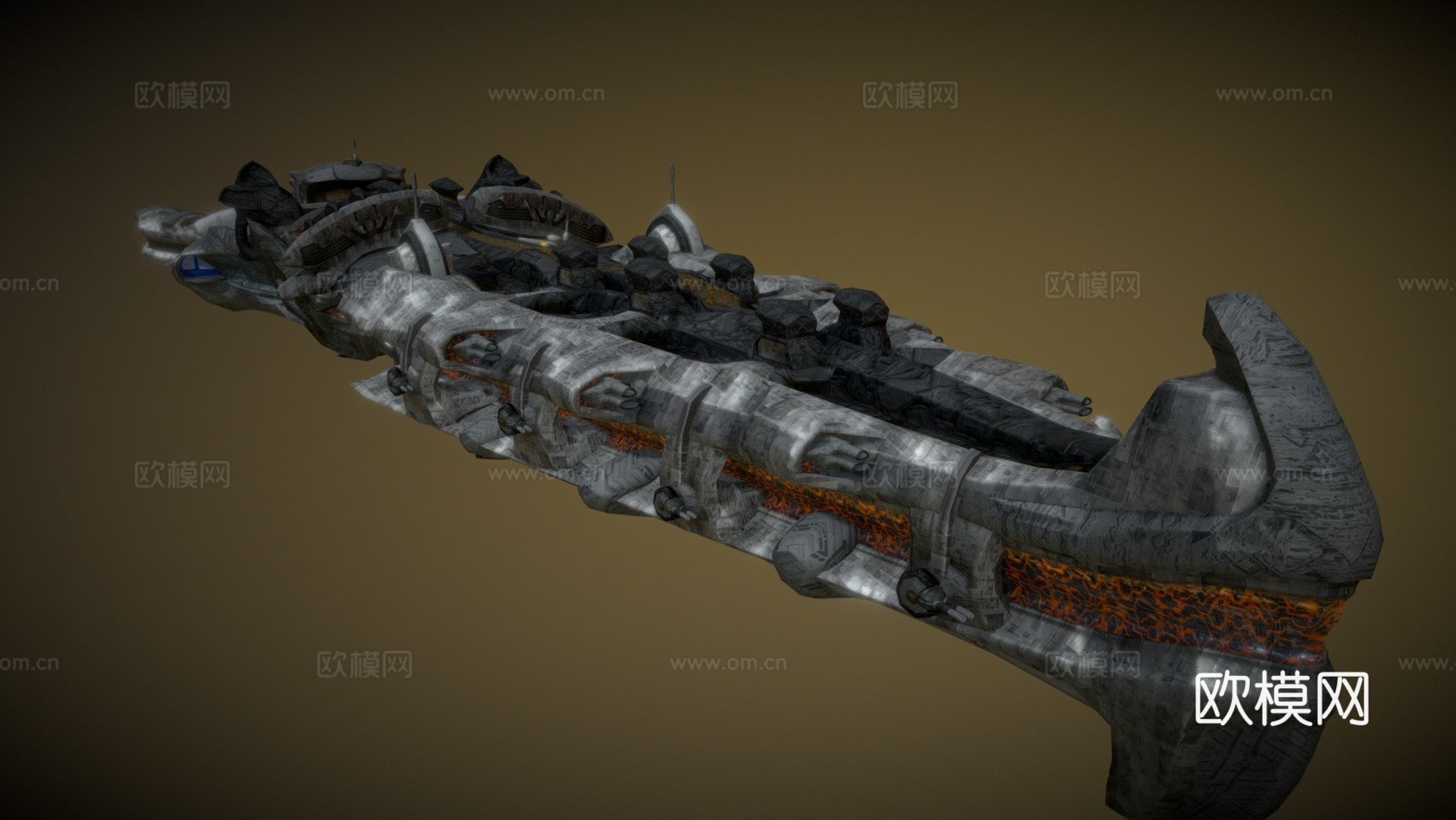 太空船3d模型下载（渲染图1）