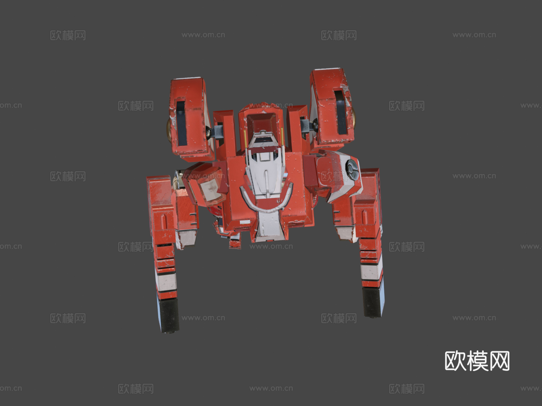 钛族危机装甲3d模型下载（渲染图5）