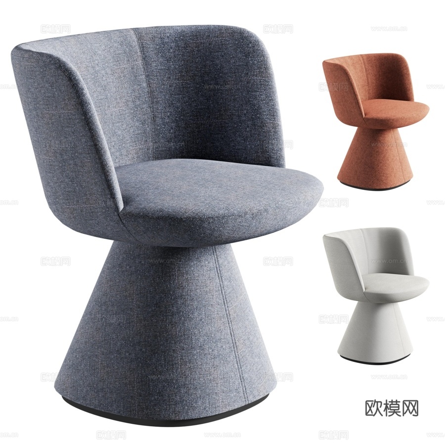 B&amp;B Italia Flair O 系列座椅3d模型下载