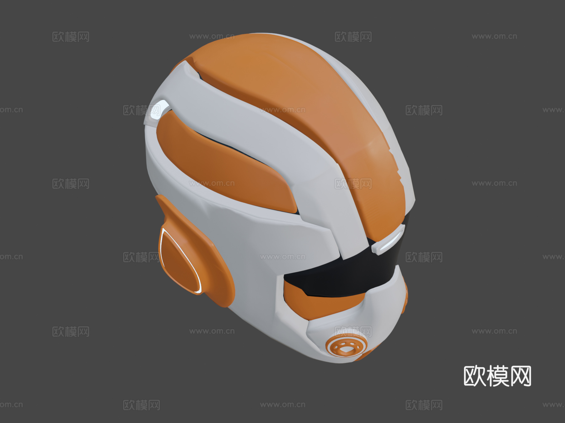 科幻头盔3d模型下载（渲染图6）