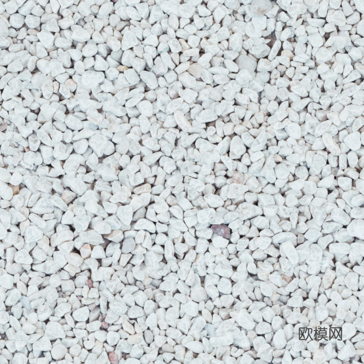 白色碎石砾石4