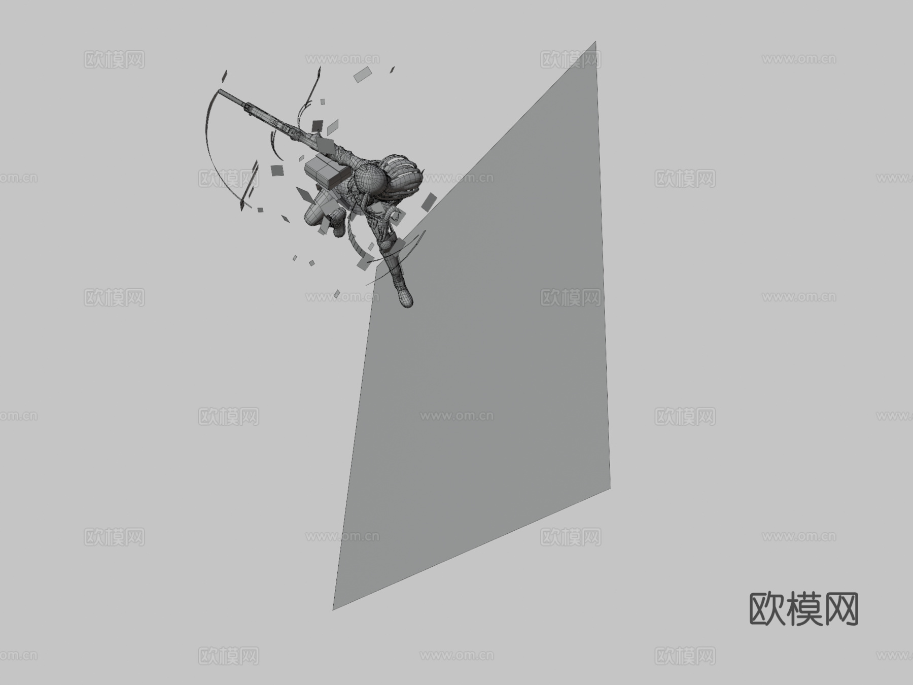 UMP45少女前线3d模型下载（渲染图3）