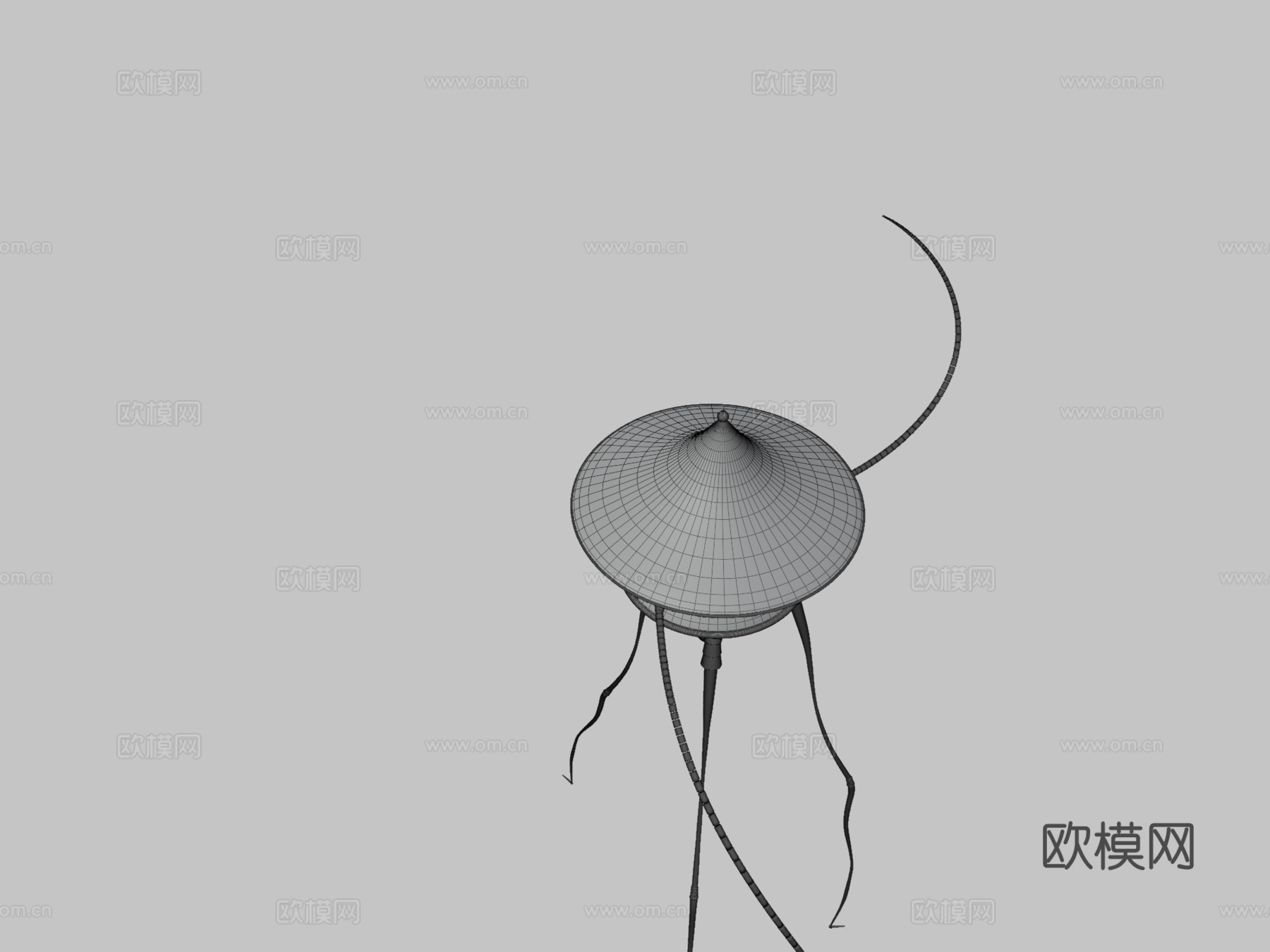 三脚架世界大战3d模型下载（渲染图3）