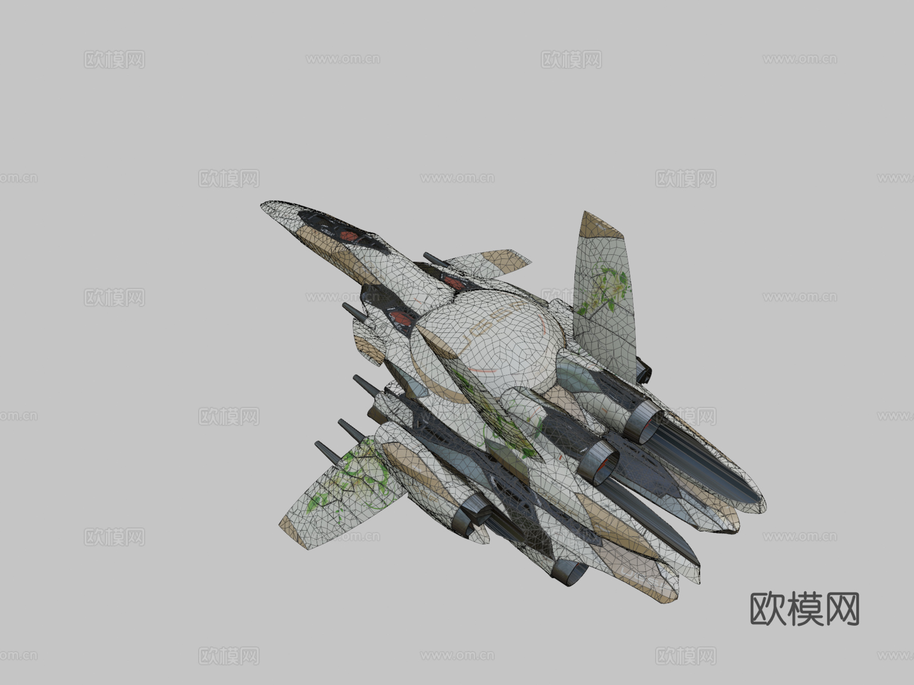 程序化硬表面建模测试10.0303d模型下载（渲染图2）