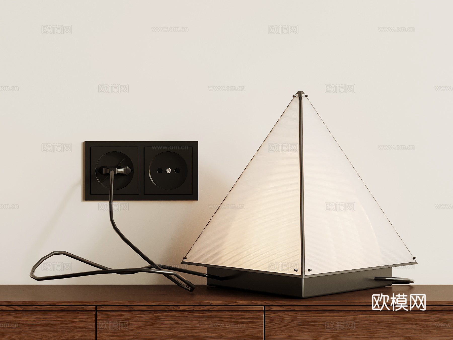 现代意式台灯 装饰灯3d模型下载