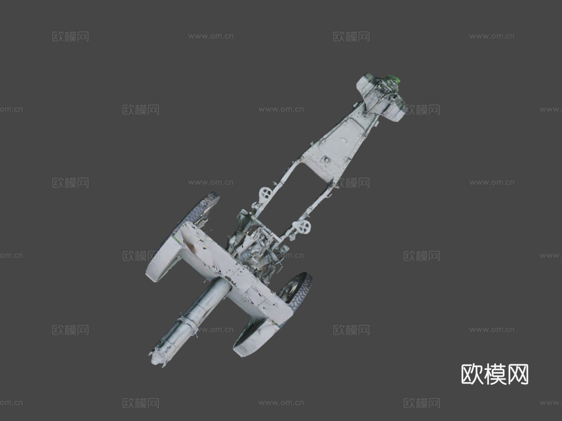 加农炮100 H7143d模型下载（渲染图6）