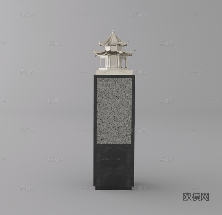 雕塑摆件su模型