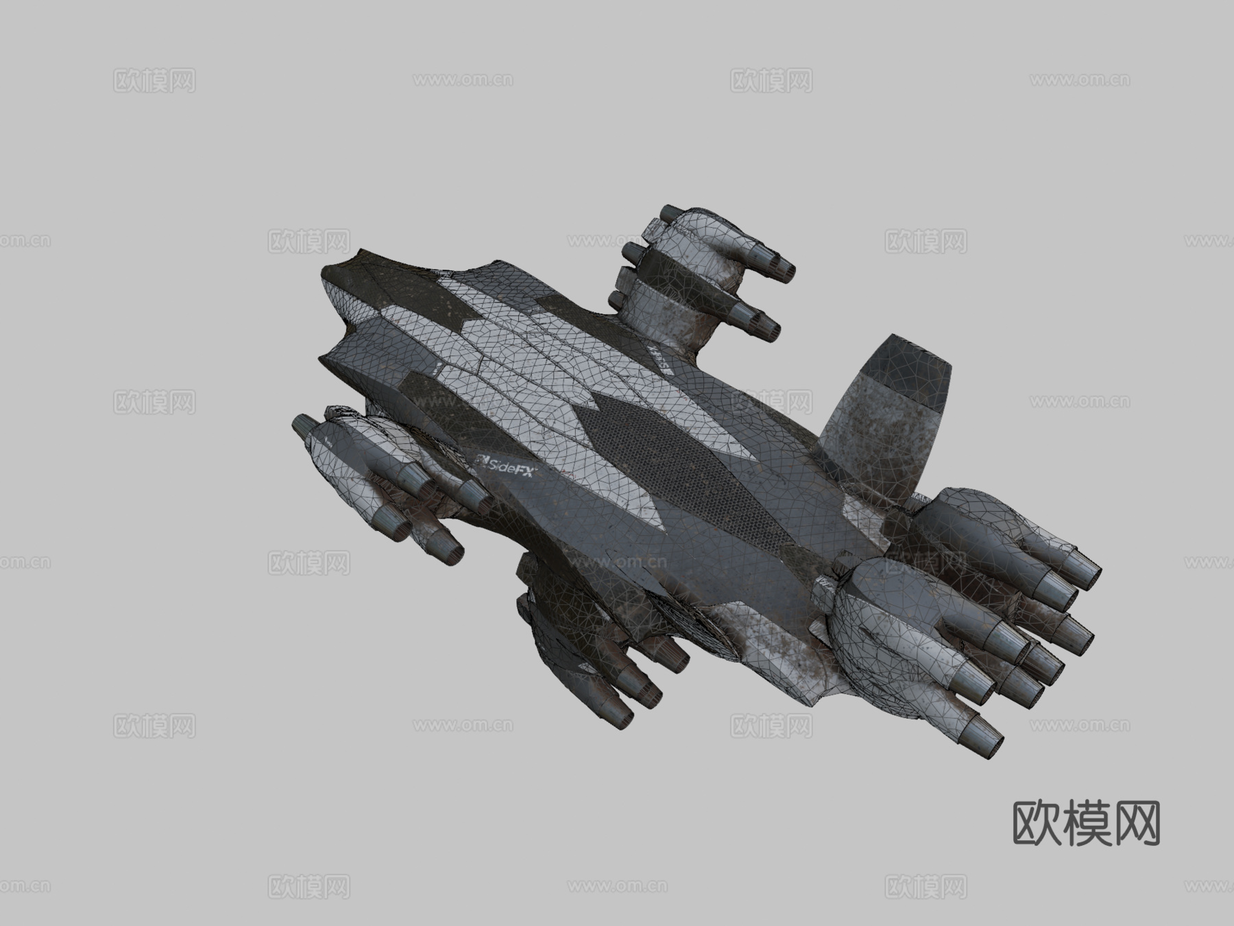 程序化硬表面建模测试10.0193d模型下载（渲染图2）