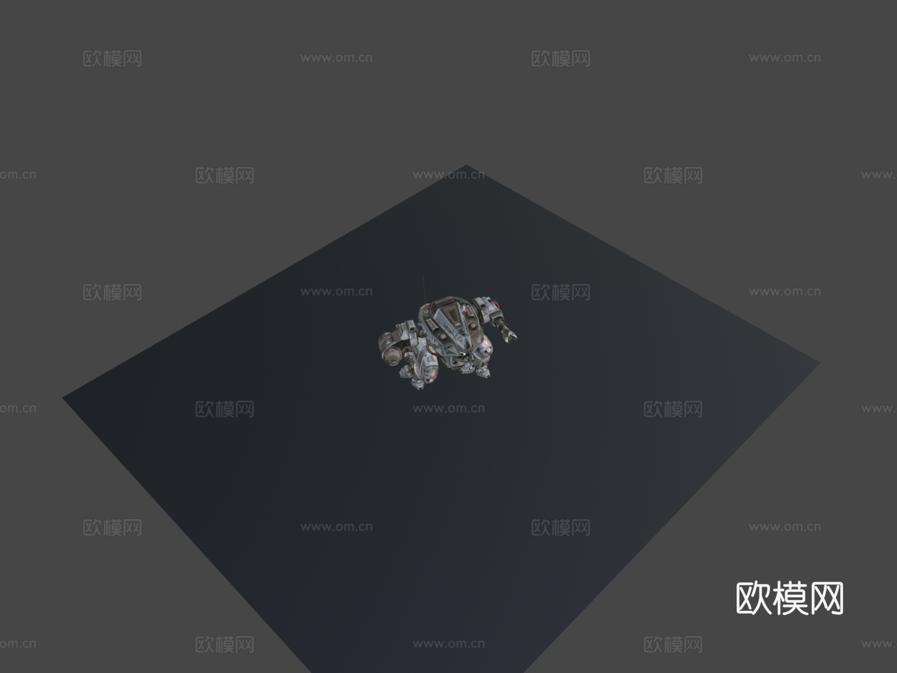 战斗机甲3d模型下载（渲染图8）
