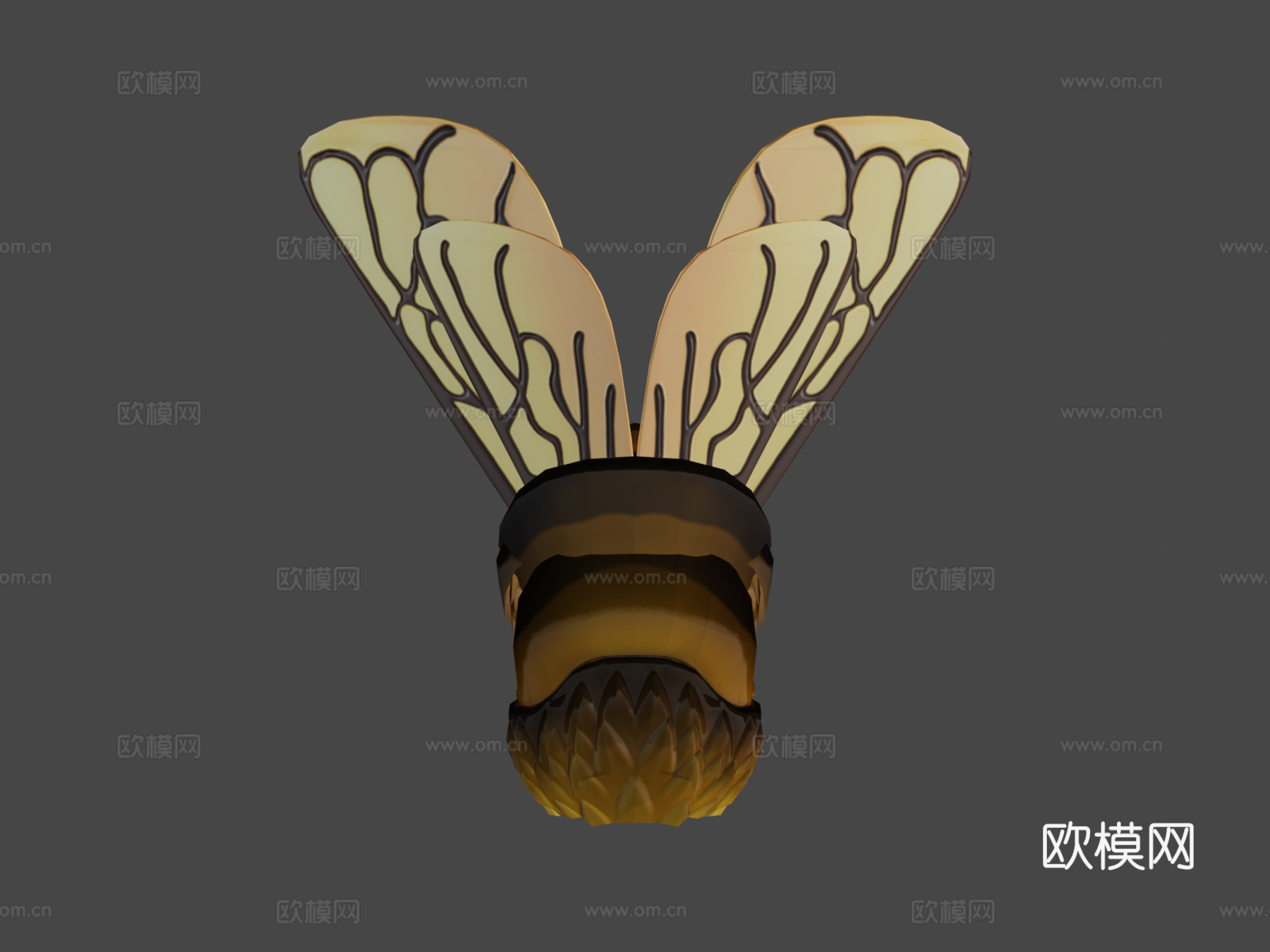 风格化工蜂3d模型下载（渲染图8）