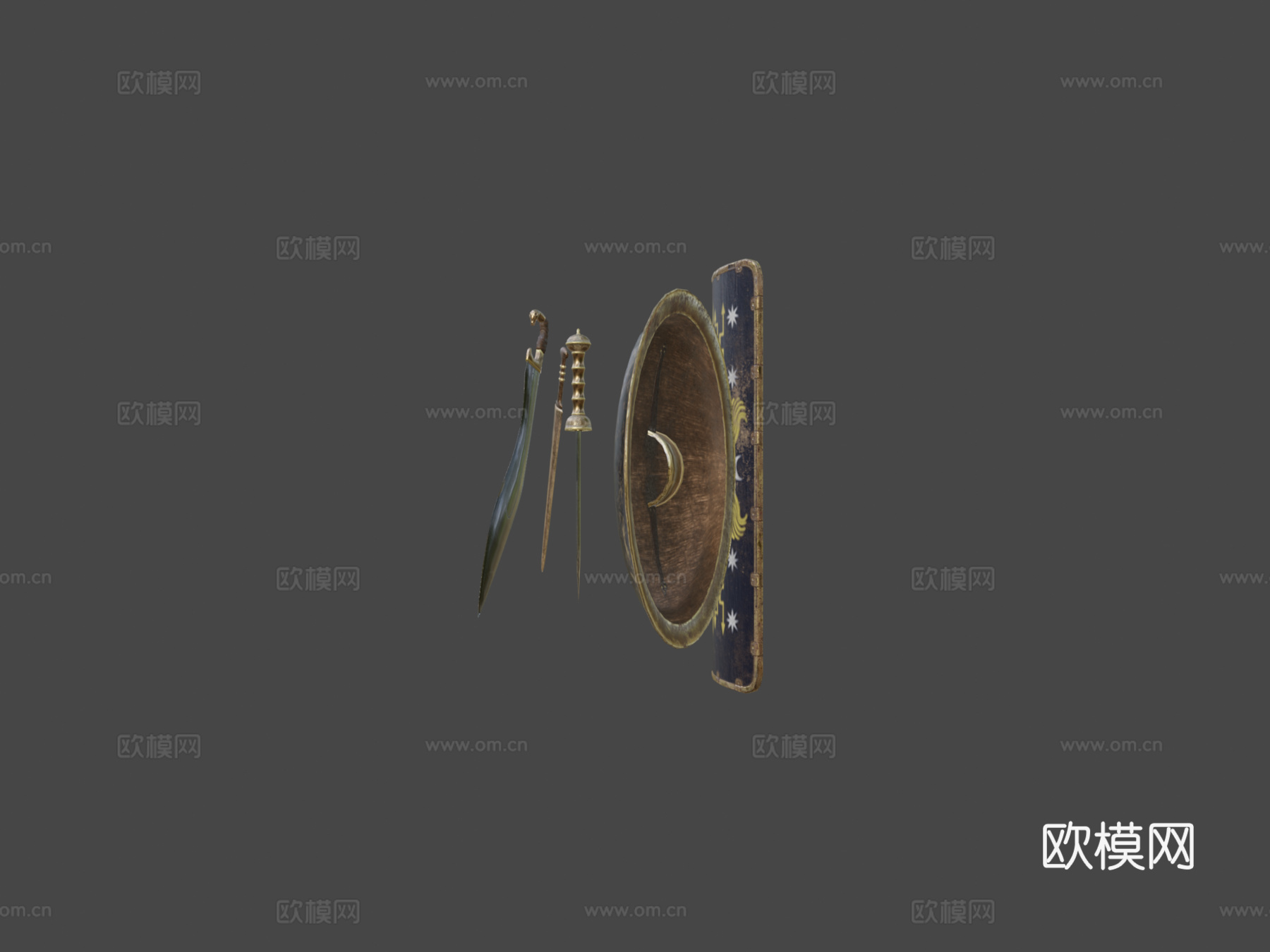 极乐之旅武器套装3d模型3d模型下载（渲染图6）